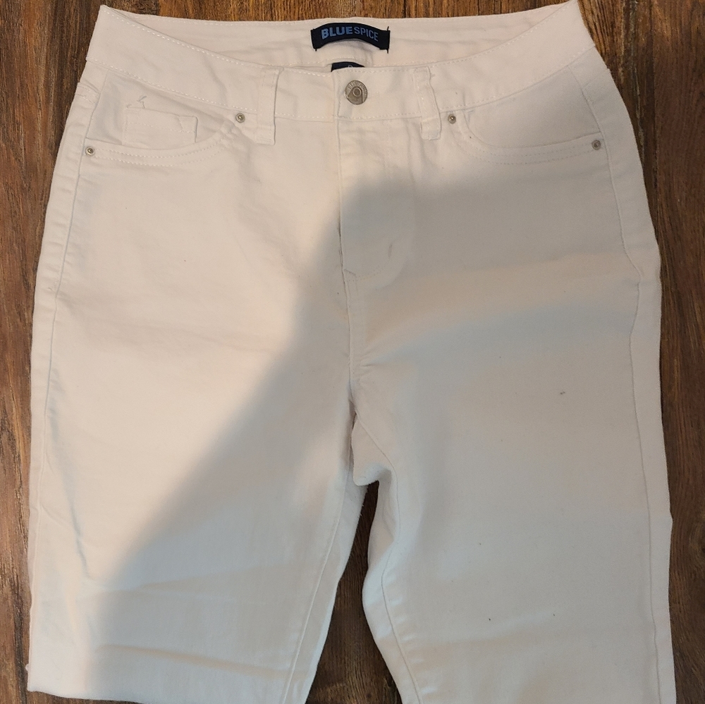 Blue Spice White Skinny Jeans